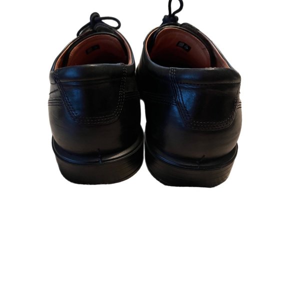 Men\'s ECCO \'Cairo\' Black Leather Apron Toe Oxfords Size US 13.5 EUR 47